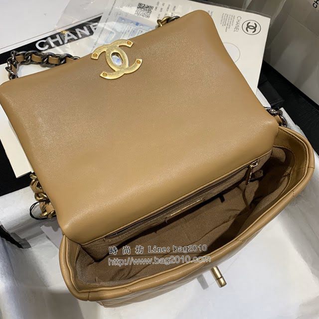 Chanel女包 香奈兒專櫃最新款大菱格豆腐包 Chanel19bag小號羊皮鏈條手提肩背女包 AS1160  djc4163